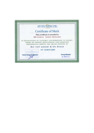 sabbah certification