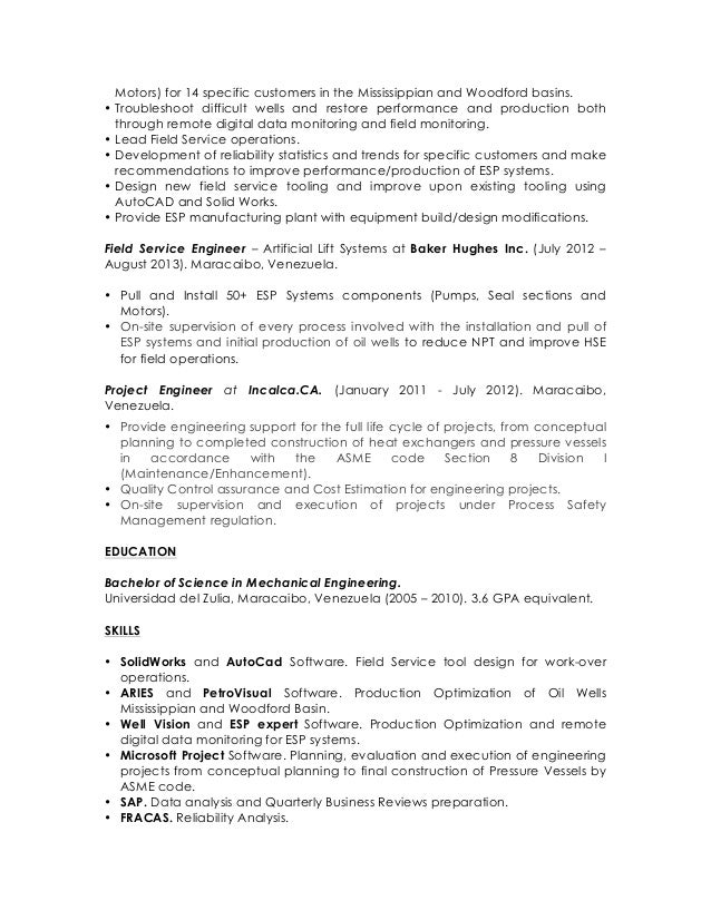 applications engineer resumes