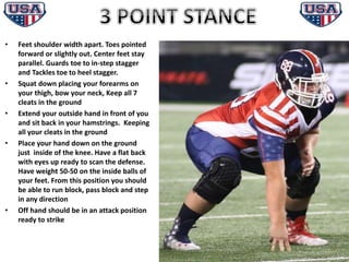 STEVEN CIOCCI USA FOOTBALL OFFENSIVE LINE MANUAL | PPTX