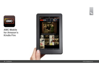 AMC Mobile
for Amazon’s
Kindle Fire




29 | Confidential   © 2012 Brightcove Inc.
 