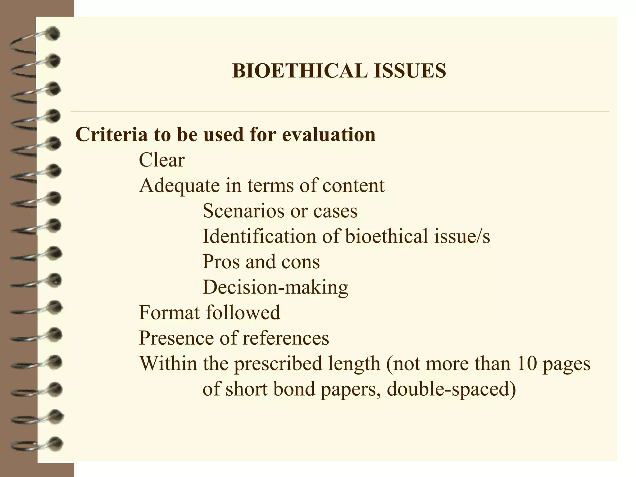 Bioethics Authentic Problem Trauma Health Problem - Bioethical Issues | PPT