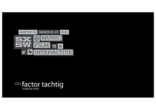 factor tachtig
maakt je merk
 