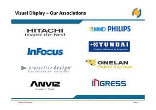 Visual	
  Display	
  –	
  Our	
  Associa5ons	
  
 