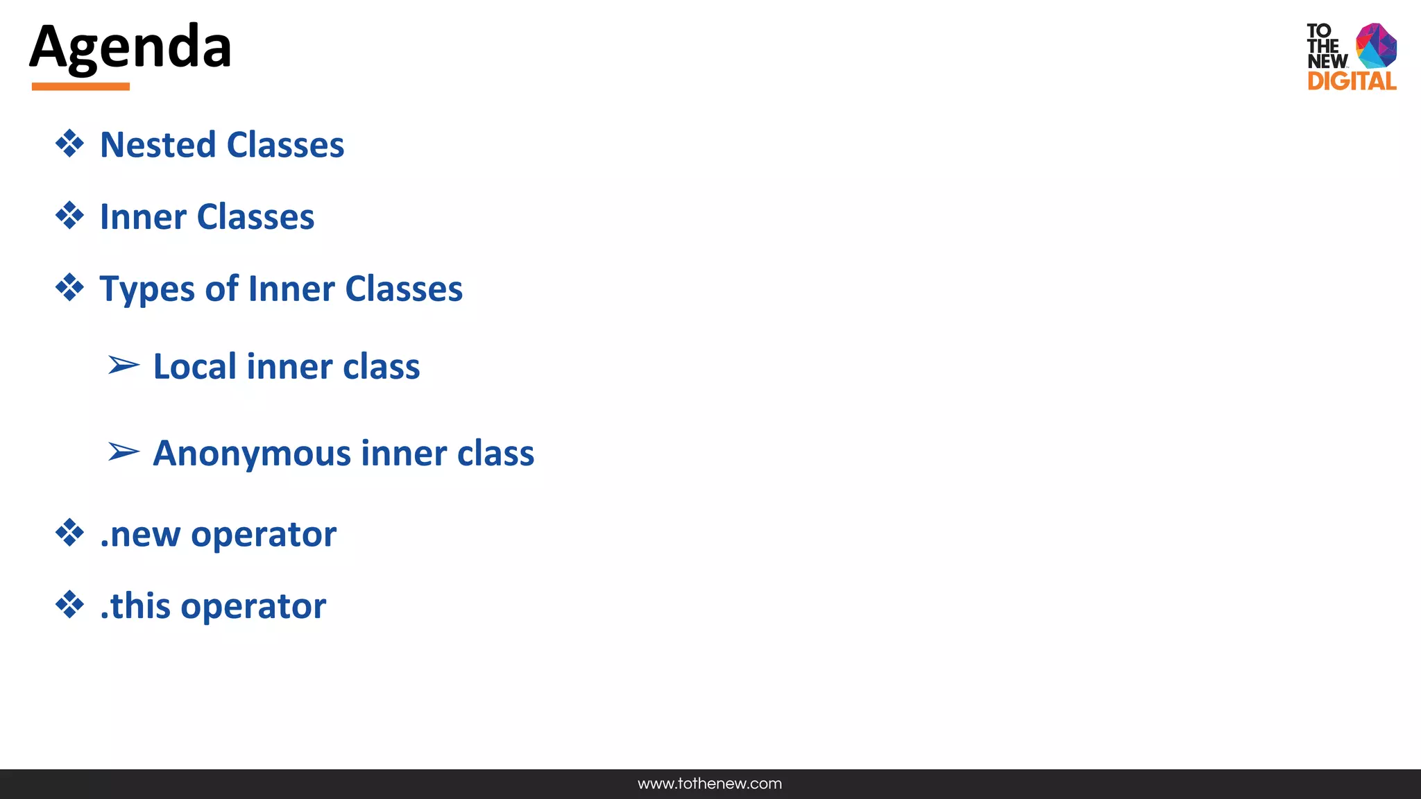 Java- Nested Classes | PPT