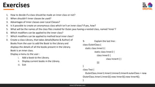 Java- Nested Classes | PPTX