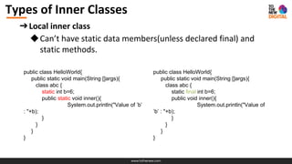 Java- Nested Classes | PPTX