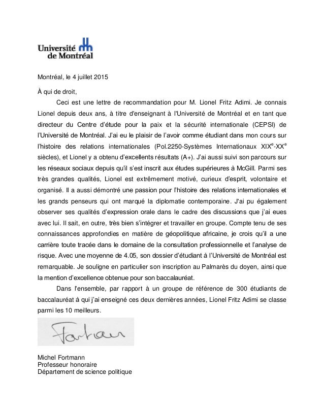 Exemple Lettre Professionnelle