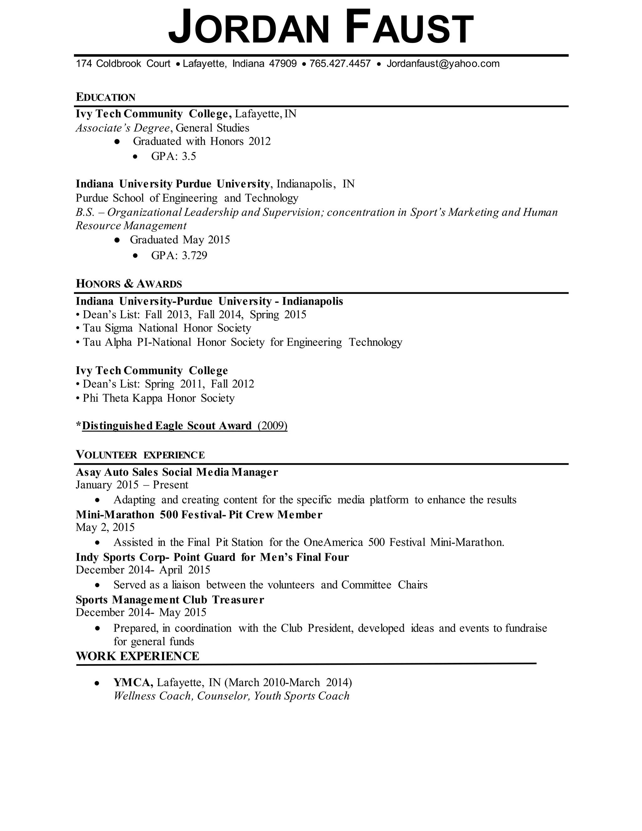 Recent Grad Resume PDF - Recent Grad Resume 1 2048 