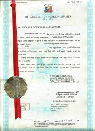 License Certificate