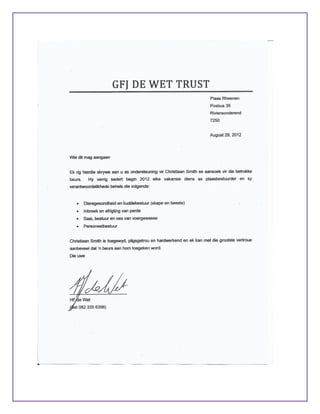 CV Wilhelm Christiaan Smith