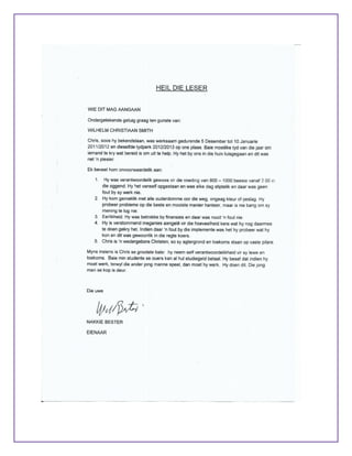 CV Wilhelm Christiaan Smith