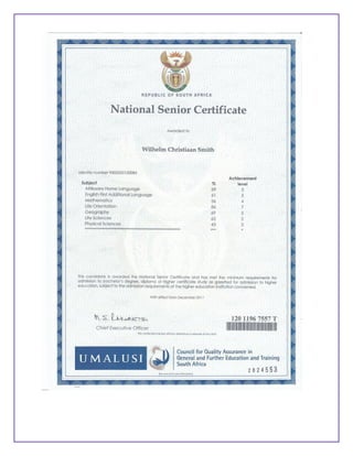 CV Wilhelm Christiaan Smith