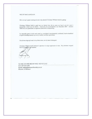 CV Wilhelm Christiaan Smith