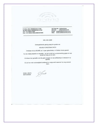 CV Wilhelm Christiaan Smith