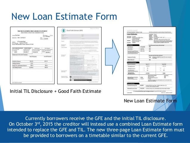 good faith estimate forms