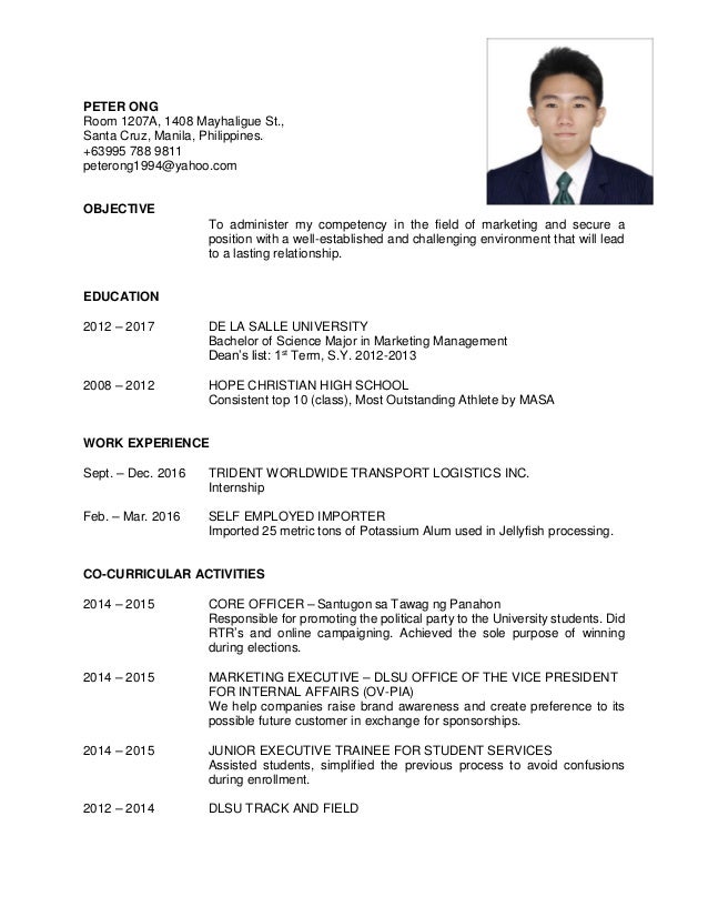 Dlsu edu ph resume