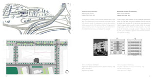 50 51
O lote do edifício está localizado em área residencial suburbana de
Lisboa, em Olival Basto, este bairro de habitação social foi construído
na década de 60 do século XX. Um dos pontos fracos desta zona é
a falta de vagas de estacionamento e o baixo conforto da habitação.
A regeneração do prédio “Número 14” está associada a uma remod-
elação total do bloco de construção, no projeto é criado um pátio com
umjardimparaosmoradoreseparquedeestacionamentosubterrâneo,
com saída pelo piso térreo.
Residential building regeneration
Building 14 with new soul
LISBON, PORTUGAL, 2012
The building lot is located in Lisbon suburban residential area of Olival
Basto. This neighbourhood of social housing was constructed in the 60s
of the twentieth century. The weaknesses of this zone are insufficient
parkingspacesandlowcomfortapartmentbuilding.Theregenerationof
apartment building number 14 is associated with a total refurbishment of
the building block and underground parking in the courtyard.
Regeneração de edifício de apartamentos
Edifício 14 com Nova Alma
LISBOA, PORTUGAL, 2012
Branch of architecture: rehabilitation
Program uses:3xhousing units T3,community spaces of residence, retail
Built-up area: 200 m2
Project team: Z. Vrbková
Ramo de Arquitetura: Reabilitação
Programa: 3 x Moradias T3, espaços comunitários, varejo
Área de construção: 200 m2
Equipa de projeto: Z. Vrbková
 