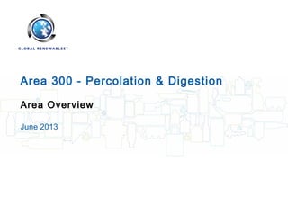 1
Area 300 - Percolation & Digestion
Area Overview
June 2013
 