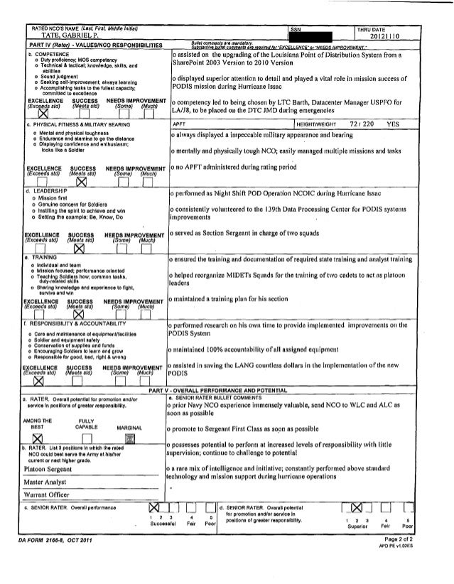 army task evaluation sheet