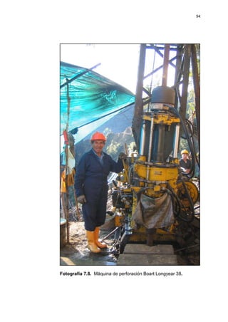 94
Fotografía 7.8. Máquina de perforación Boart Longyear 38.
 