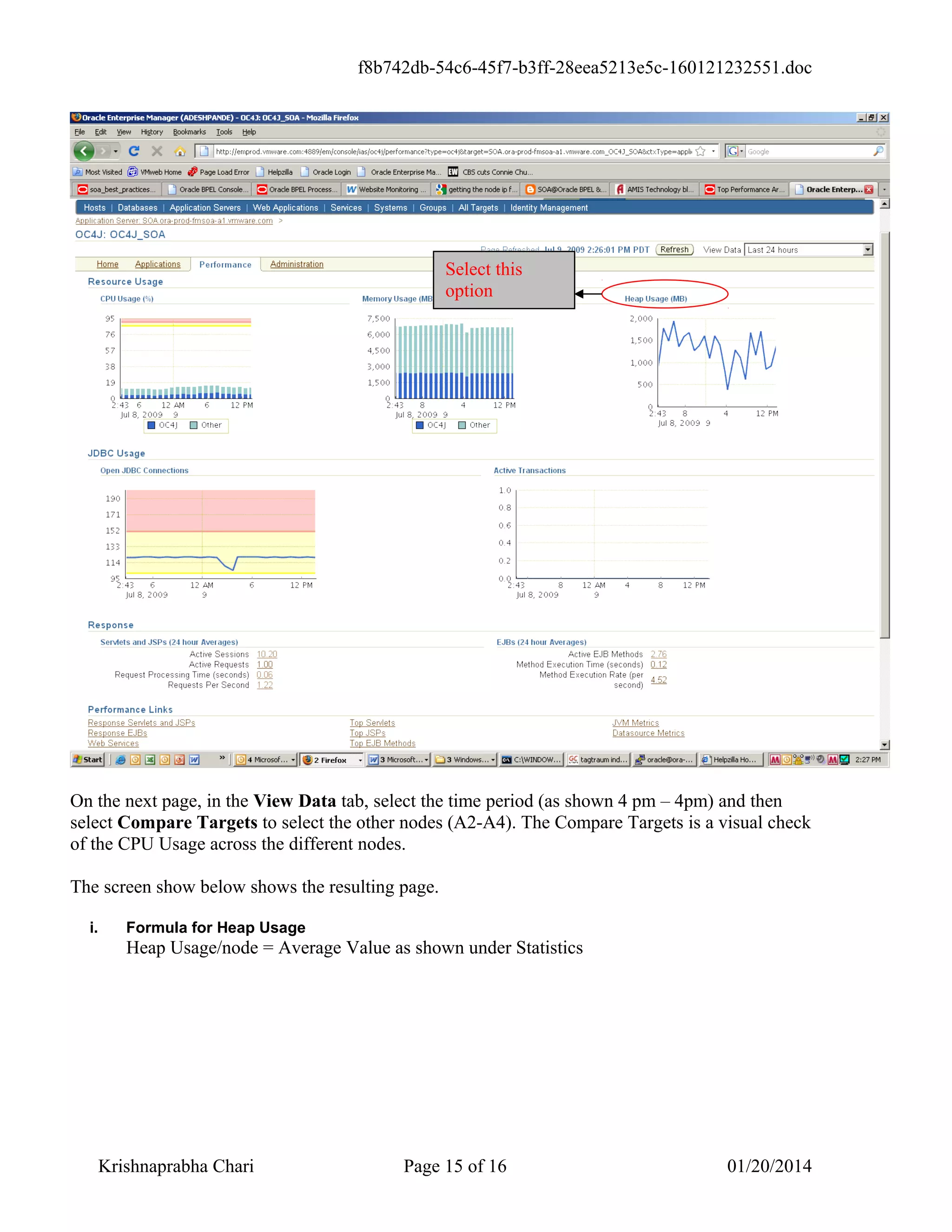SOA PERFORMANCE METRICS | DOC
