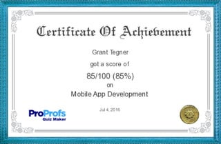 Grant Tegner-Mobile app Cert
