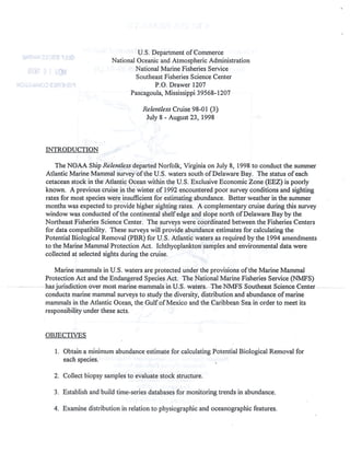 NMFS_61_1998_Marine_Mammal_Survey