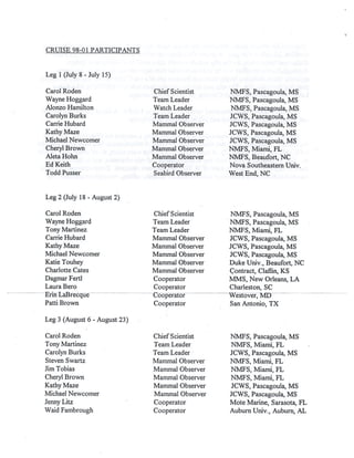 NMFS_61_1998_Marine_Mammal_Survey