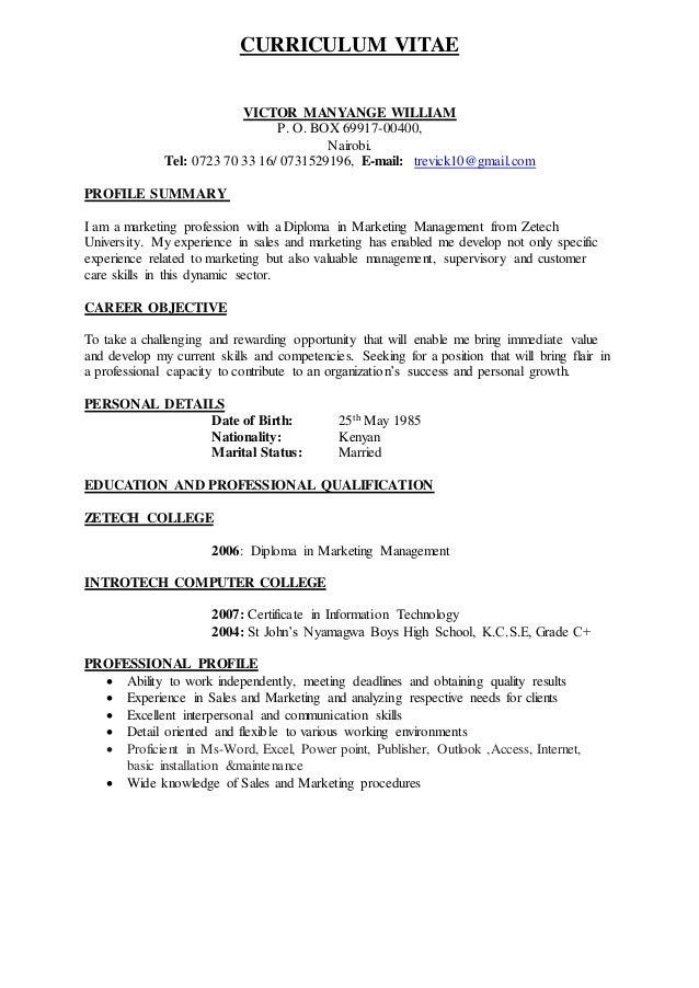 Victor edited resume - Victor Edited Resume 1 638