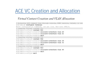 ACE VC Creation and Allocation
 