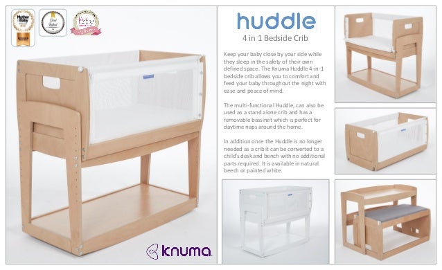 huddle 4 in 1 bedside crib