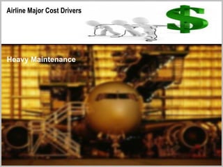 Airline Major Cost Drivers
Heavy Maintenance
 