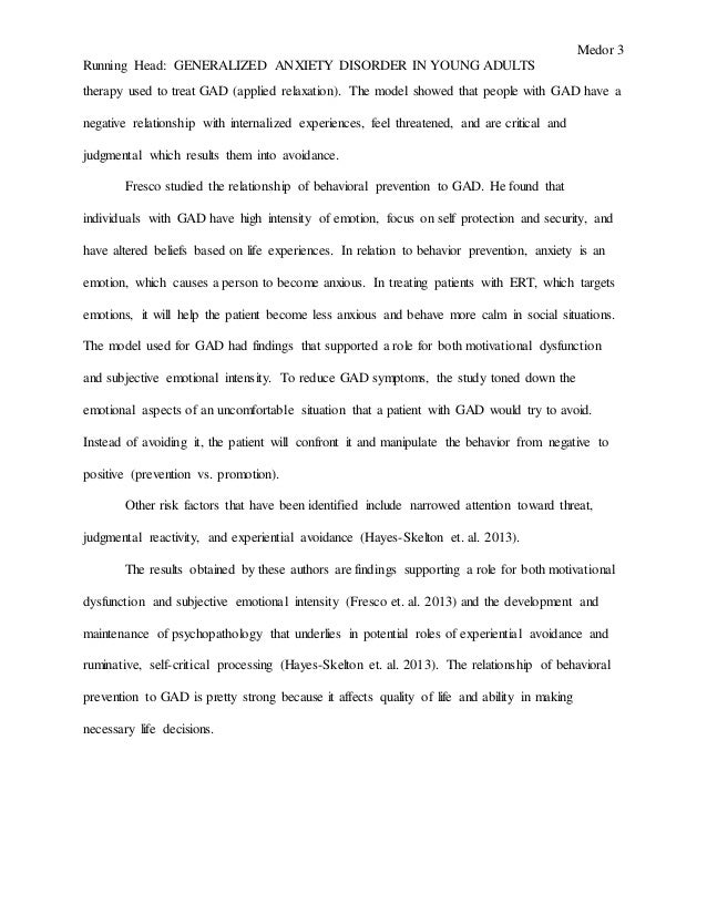 GAD Term Paper Psych Article Draft