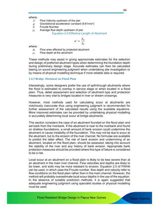 Flood Resistant Bridge Design in PNG rev0117 draft | PDF