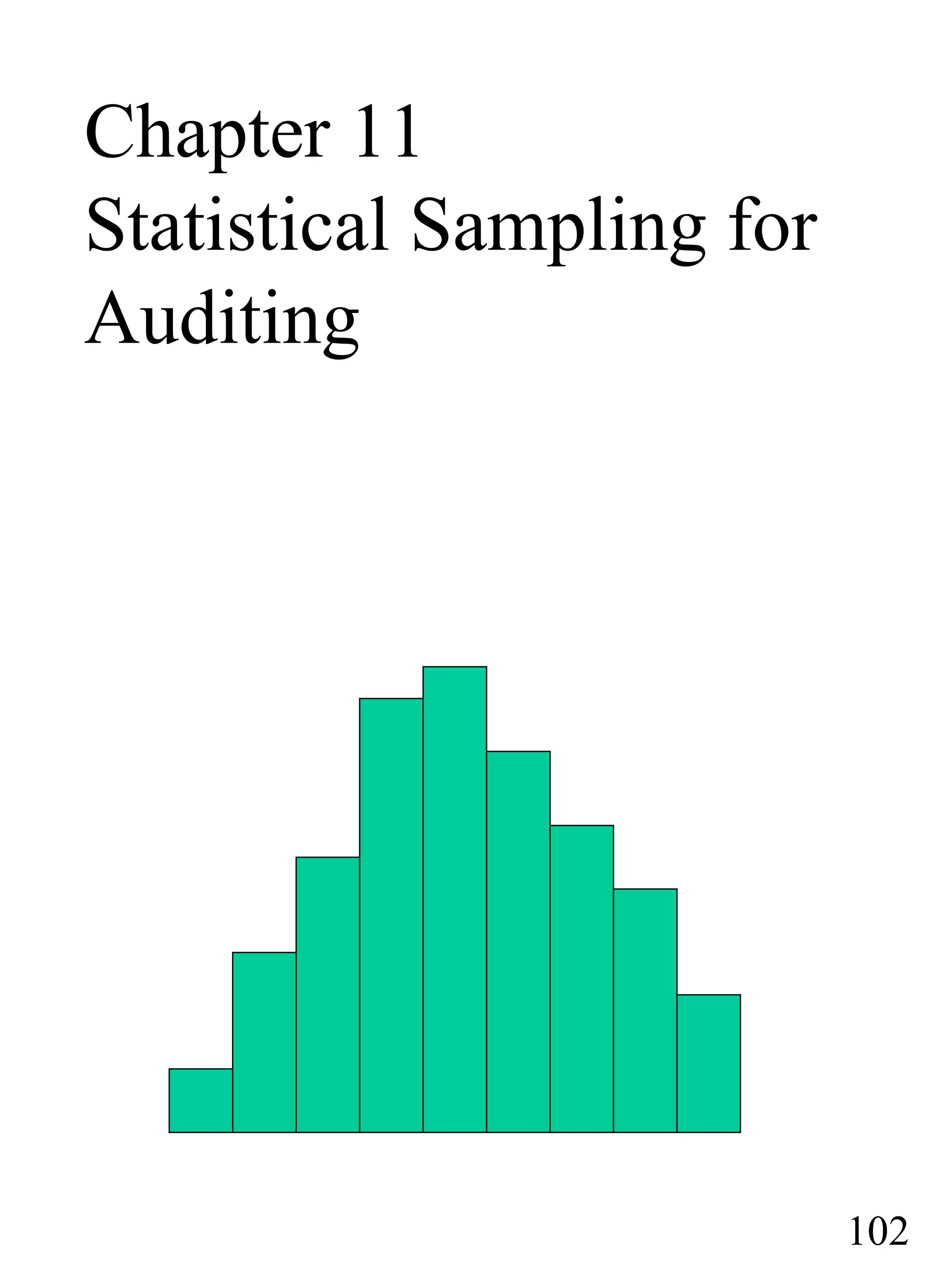 Chapter 11
Statistical Sampling for
Auditing
102
 
