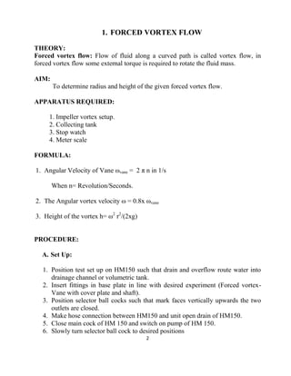Thermo fluids lab key | PDF