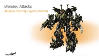 Blended Attacks
Multiple Security Layers Needed
 