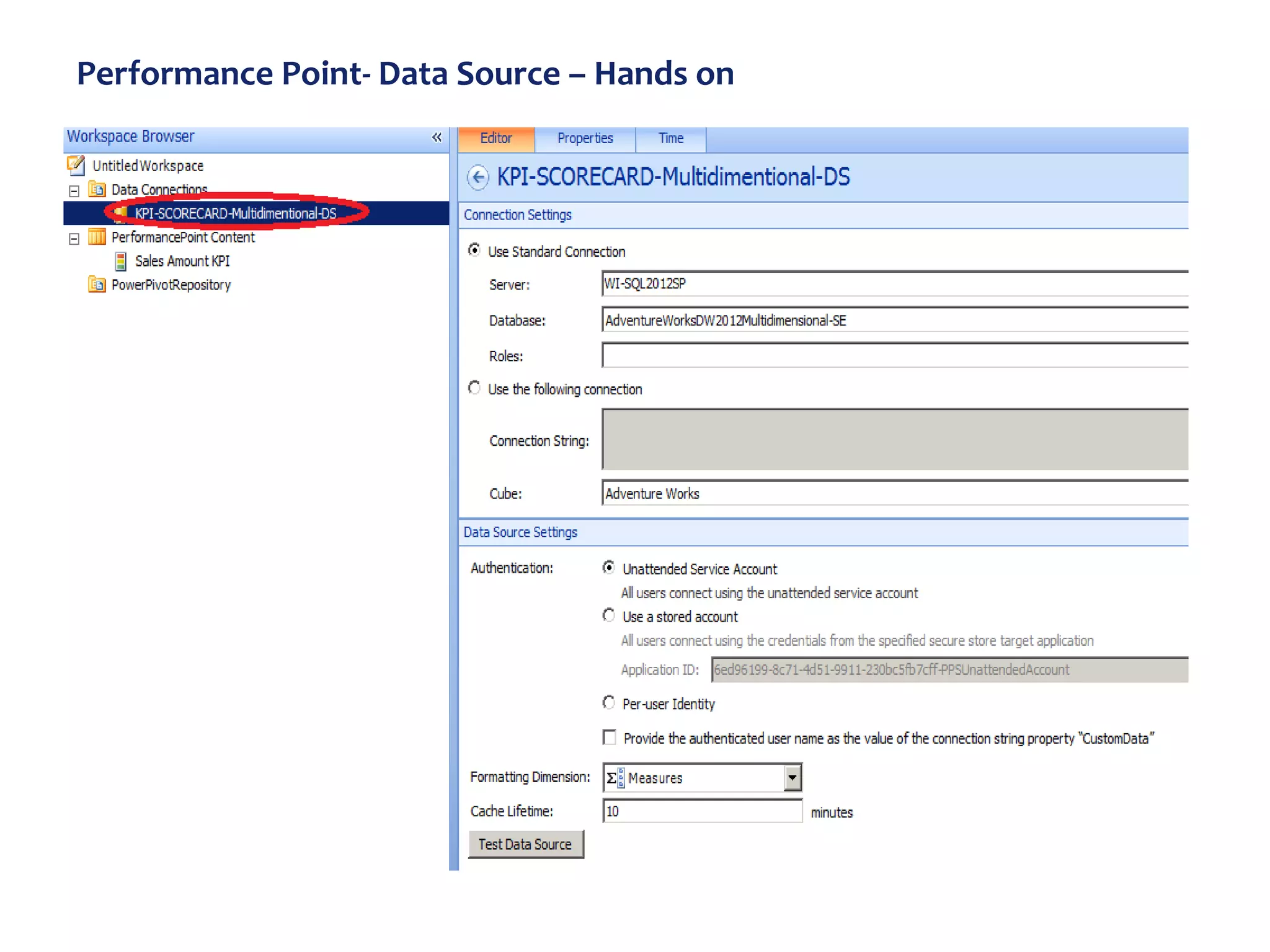 Performance Point- Data Source – Hands on
 