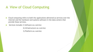 Cloud computing and Software defined networking | PPTX