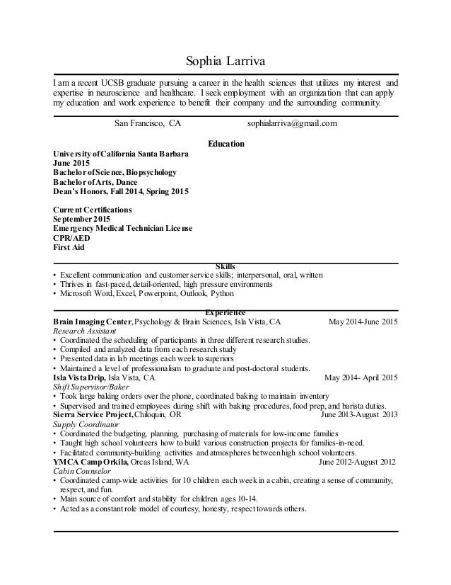 Medical Resume
