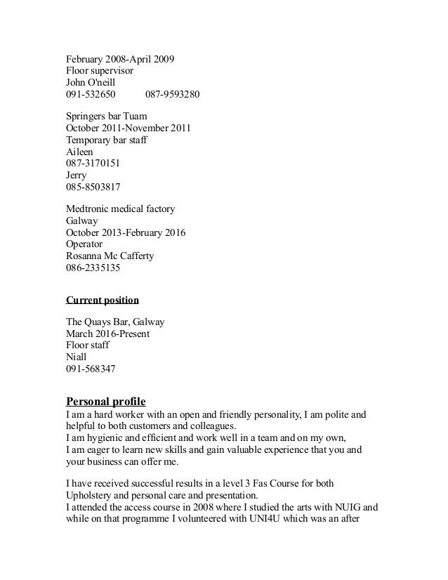 Victoria Mannion Cv1