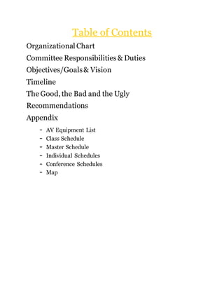 AV+Logistics Committee Report | DOCX