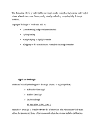DESIGN OF ROAD DRAINAGE BY SIMBEIWET DANIEL | PDF