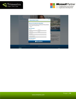 P a g e | 21
www.trimantra.com
 