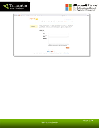 P a g e | 34
www.trimantra.com
 