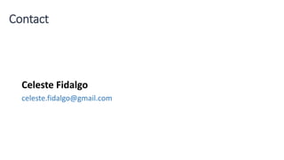 Contact
Celeste Fidalgo
celeste.fidalgo@gmail.com
 