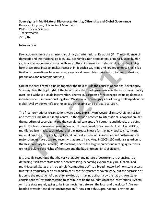 phd research proposal international relations