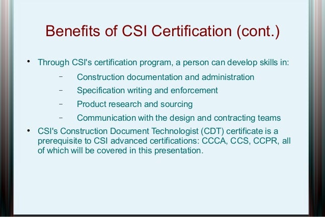 cdt certified