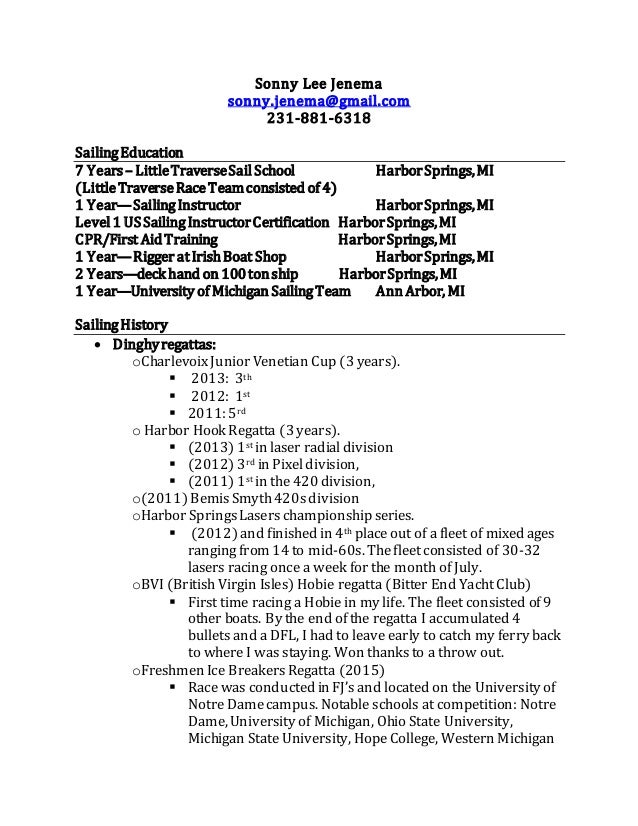 Sailing Resume - Sailing Resume 1 638 