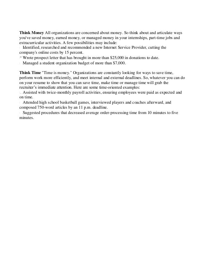What To Include On A Federal Resume Bop